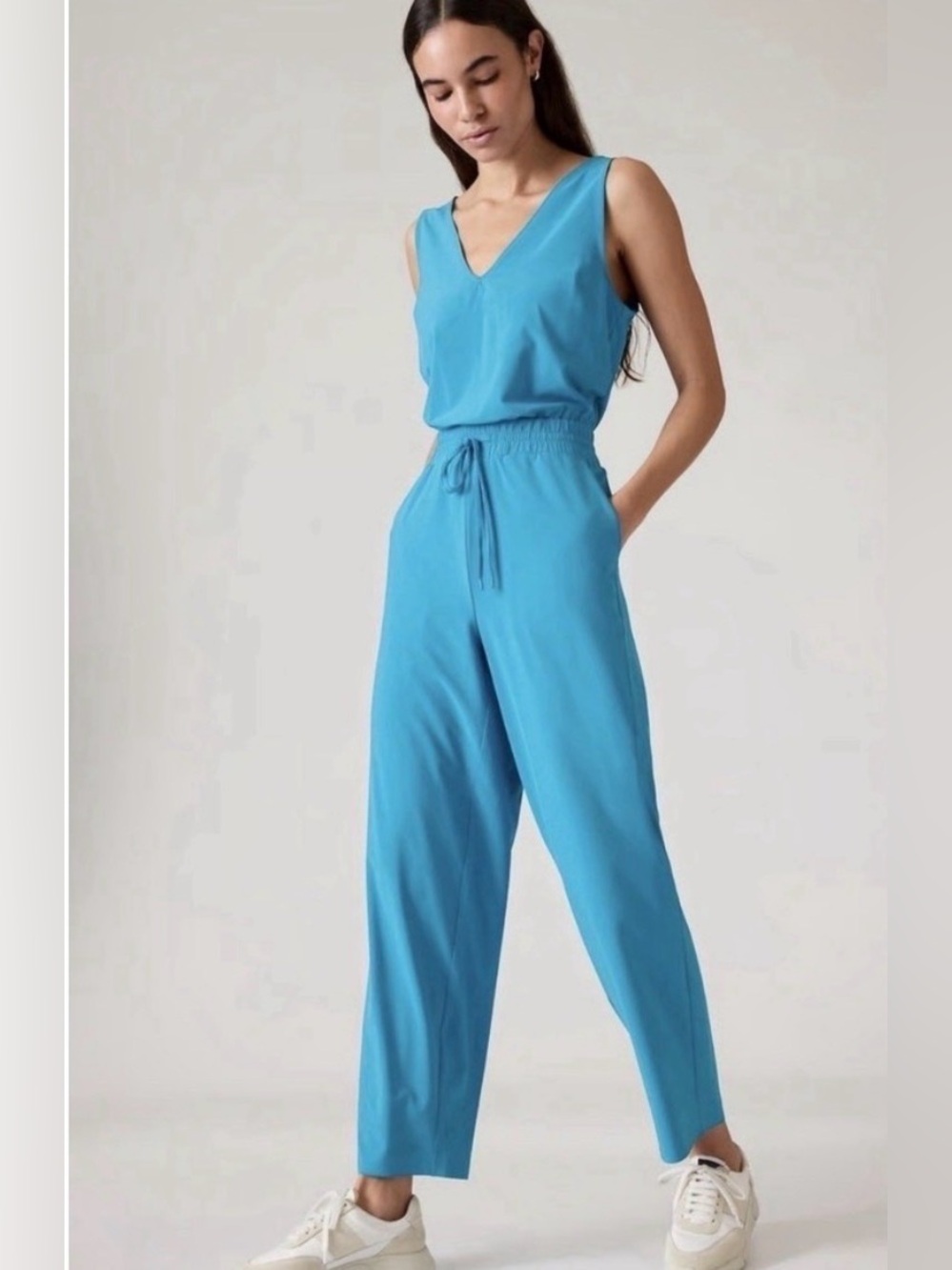 NWT Athleta 3X Avenue Jumpsuit Pacific Blue